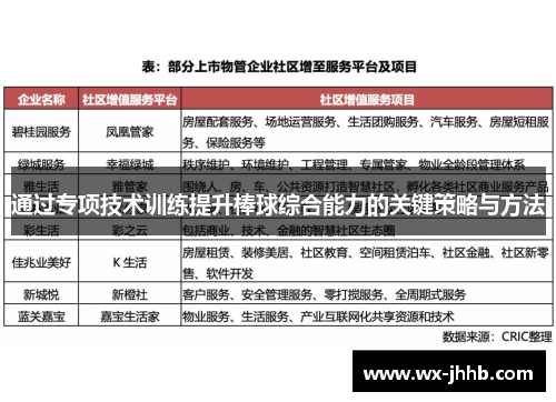 通过专项技术训练提升棒球综合能力的关键策略与方法