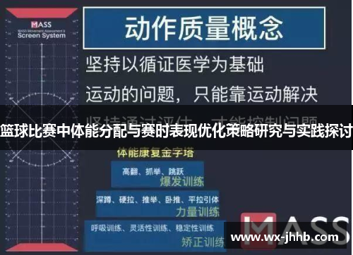 篮球比赛中体能分配与赛时表现优化策略研究与实践探讨